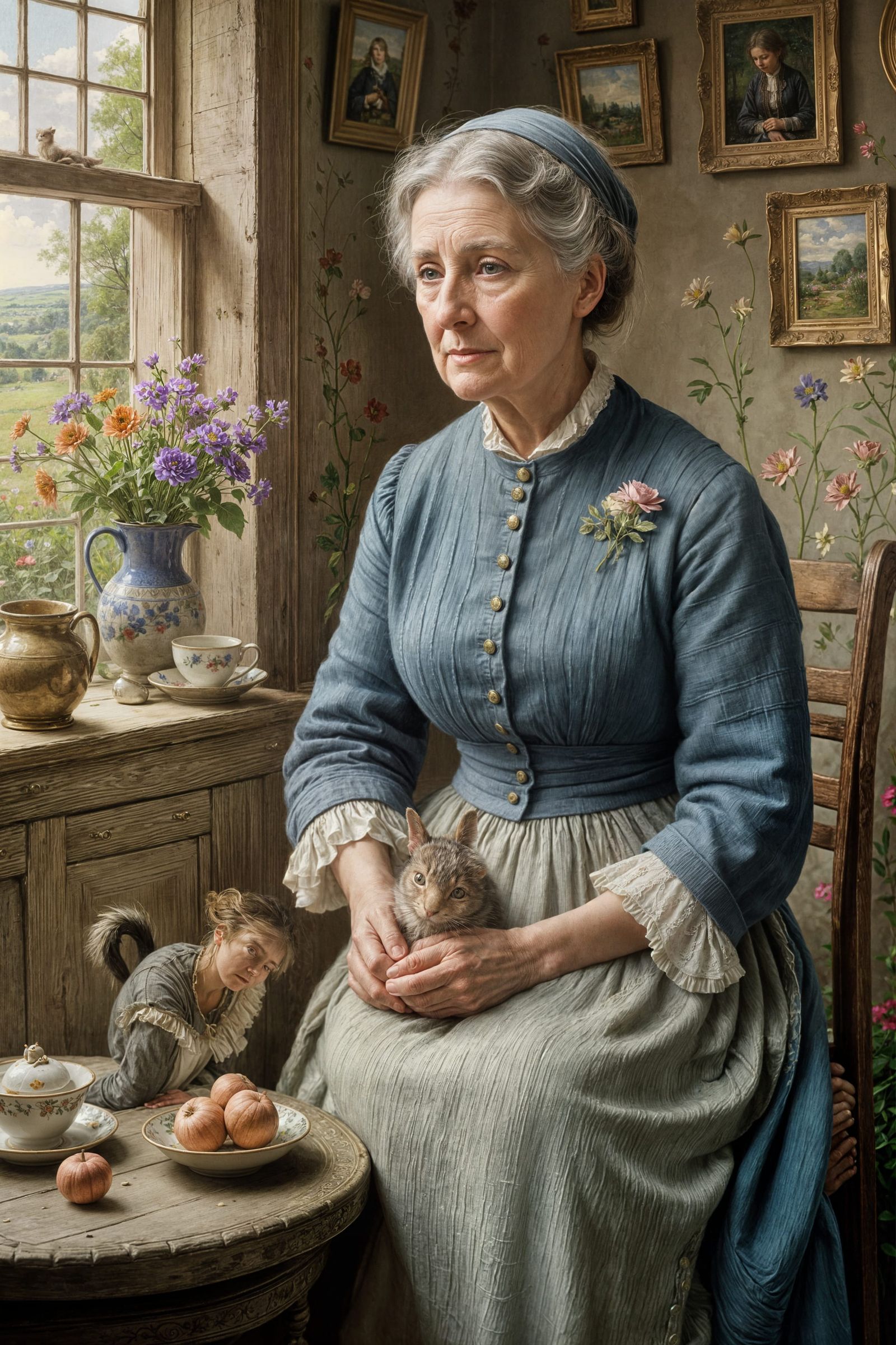 Melancholy Beauty in Pre-Raphaelite Style