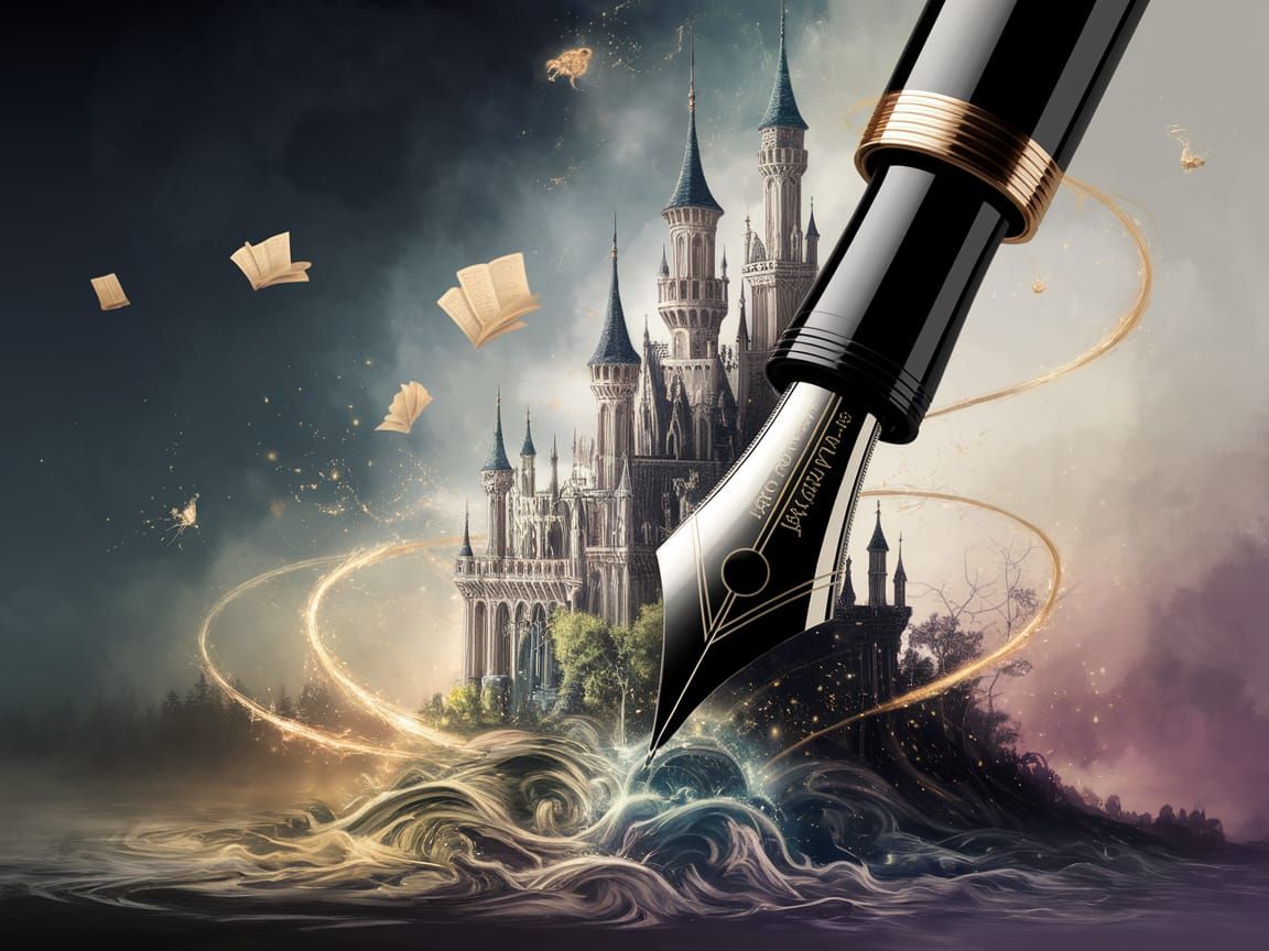 Elegant Fountain Pen Transforms into Whimsical Fairytale Cas...