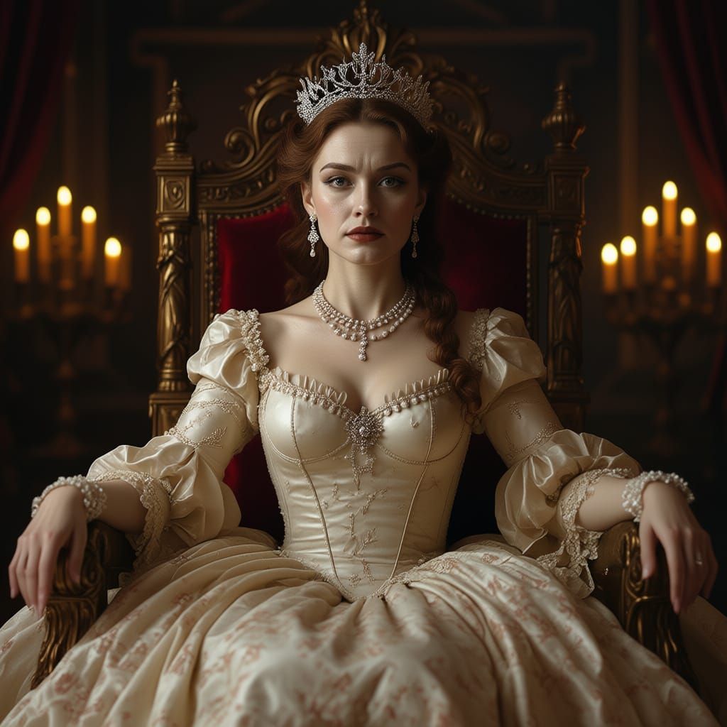 Majestic French Queen Portrait