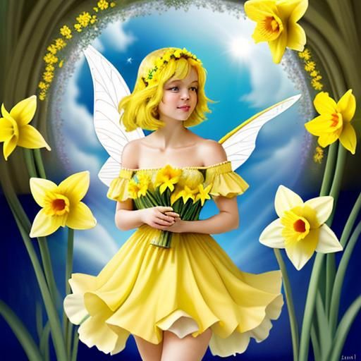 Daffodil Fairy: An Enchanting Springtime Vision