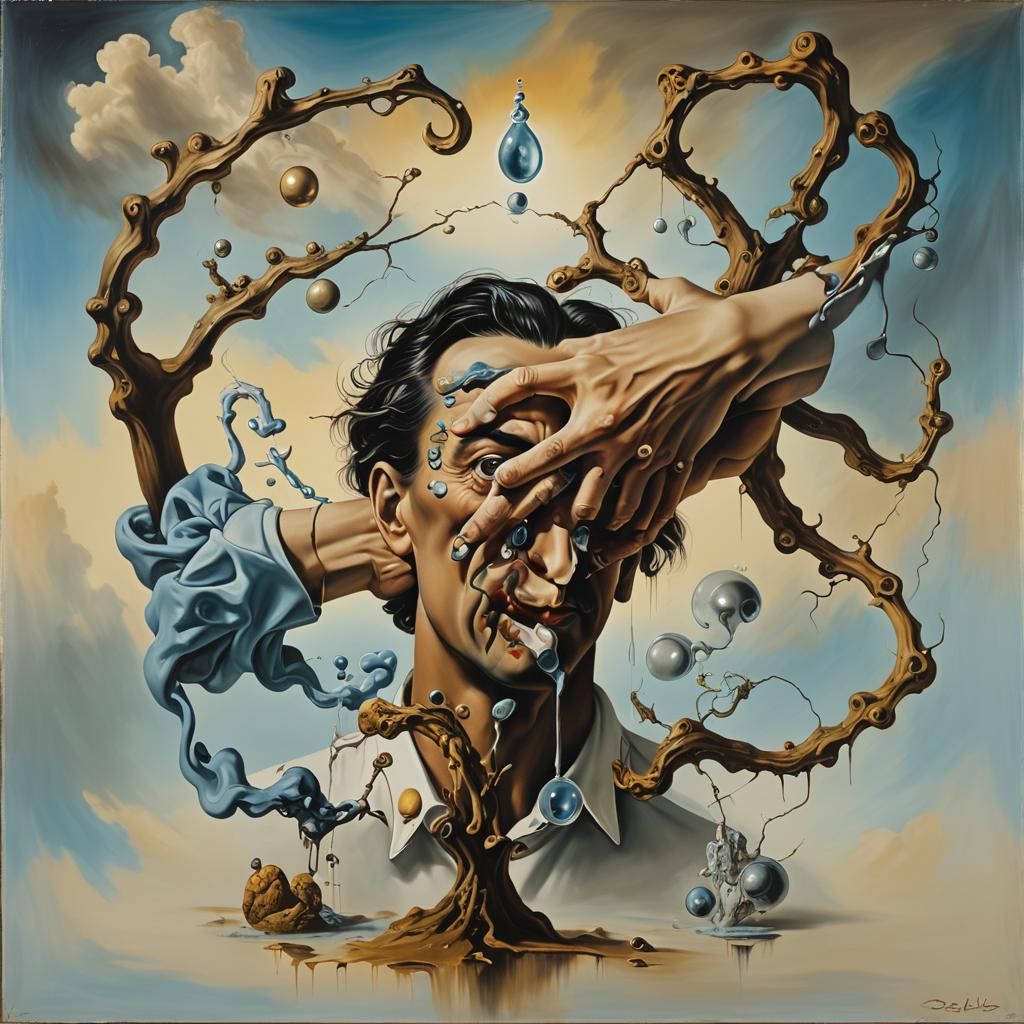 Surreal Mark of the Beast in Dali Style