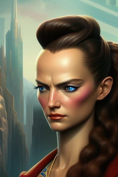 Detailed Portrait with Dynamic Lighting