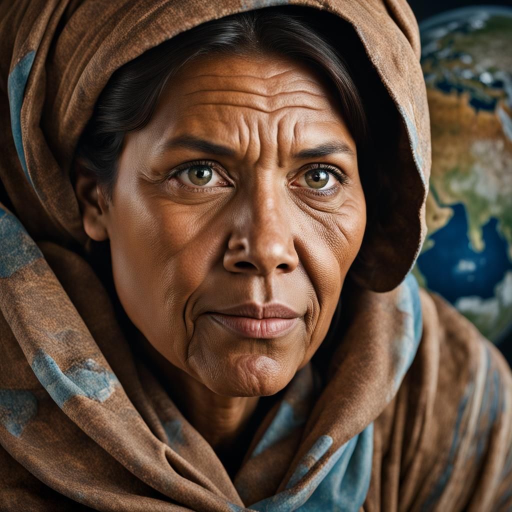 Empowering Portrait of Earth's Leader