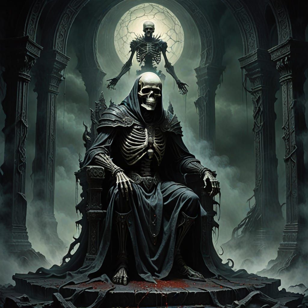 The Dark God of Death Sits Supreme