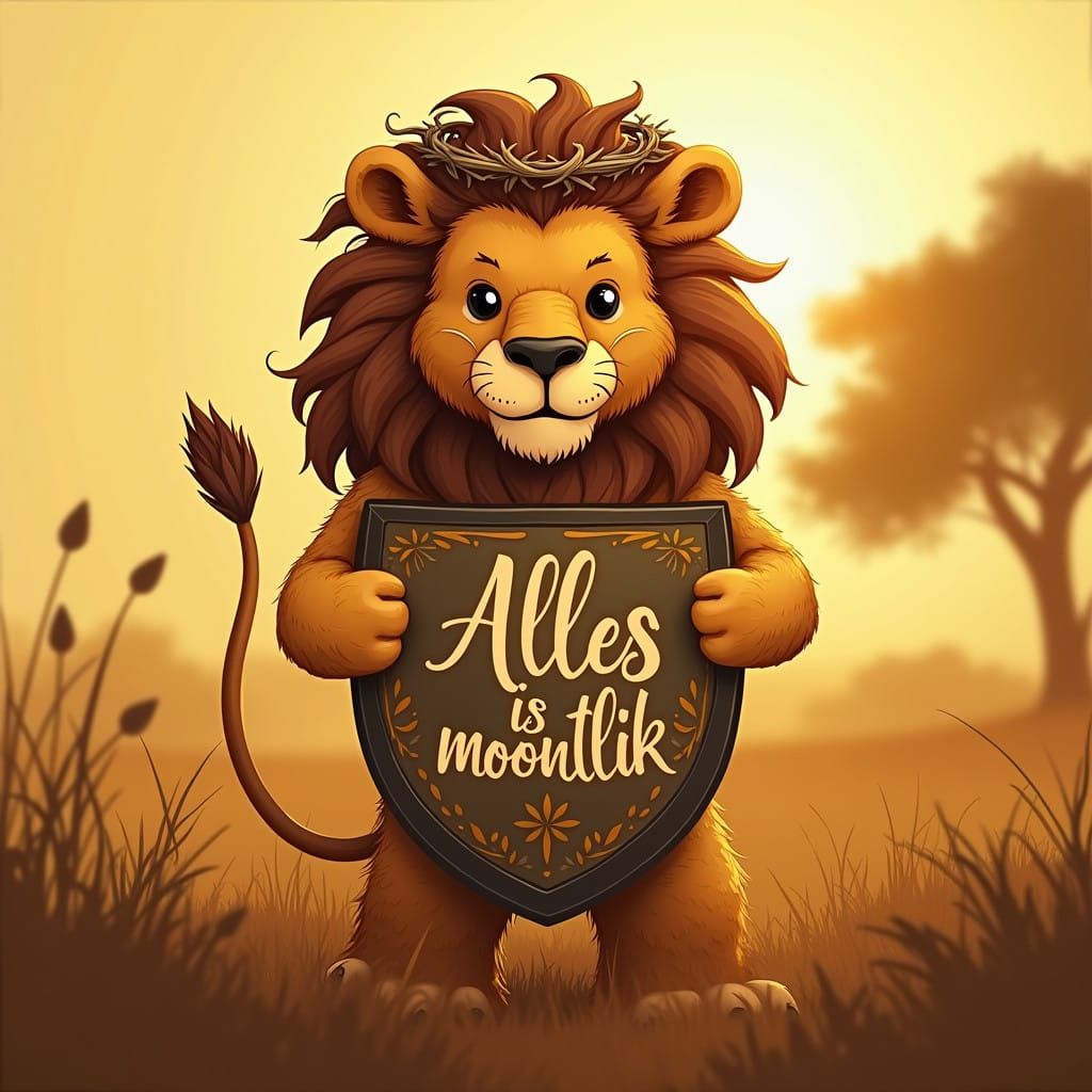 Strong Christian Preschool Logo in Afrikaans Cultural Herita...