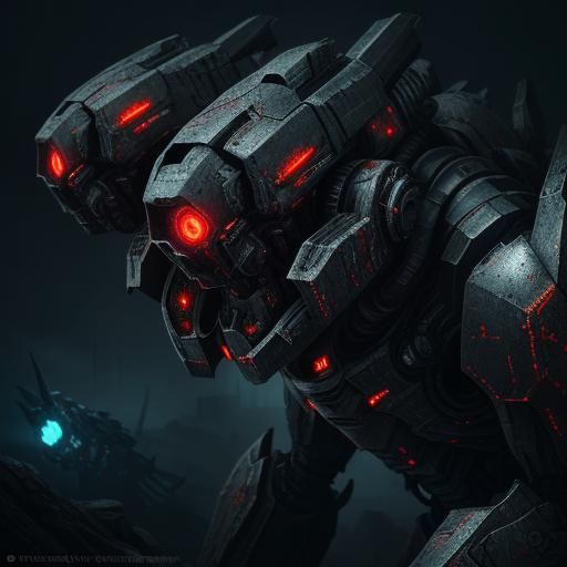 Zerg Swarm Over Metal: Dark Sci-Fi Concept Art