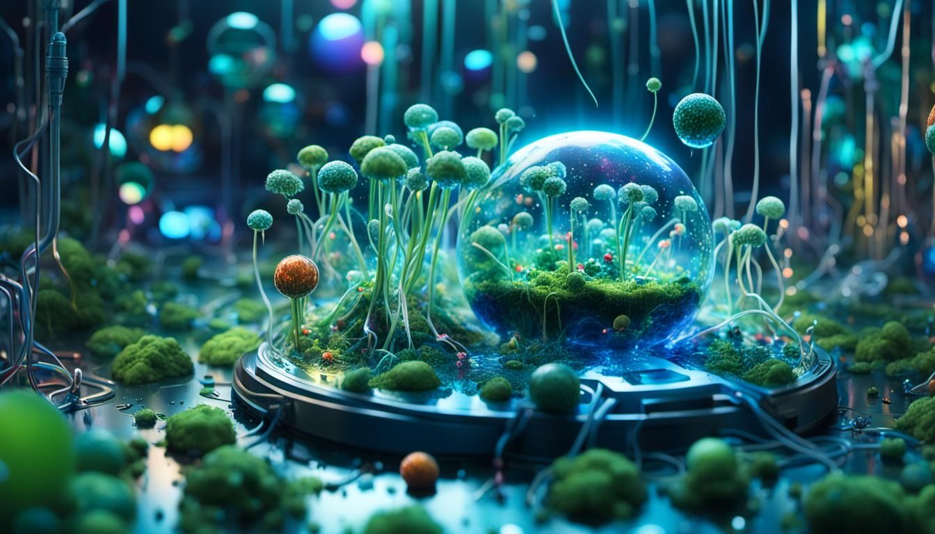 Synthetic Lifeforms on Artificial Planet: Digital Art