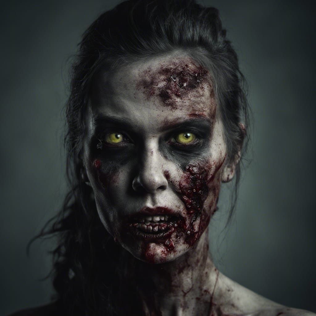 Zombie Woman Generated by AI