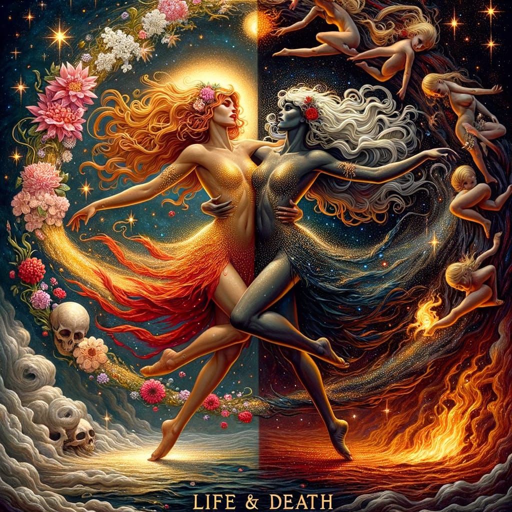 Dance of Life and Death: Ethereal Celestial Women