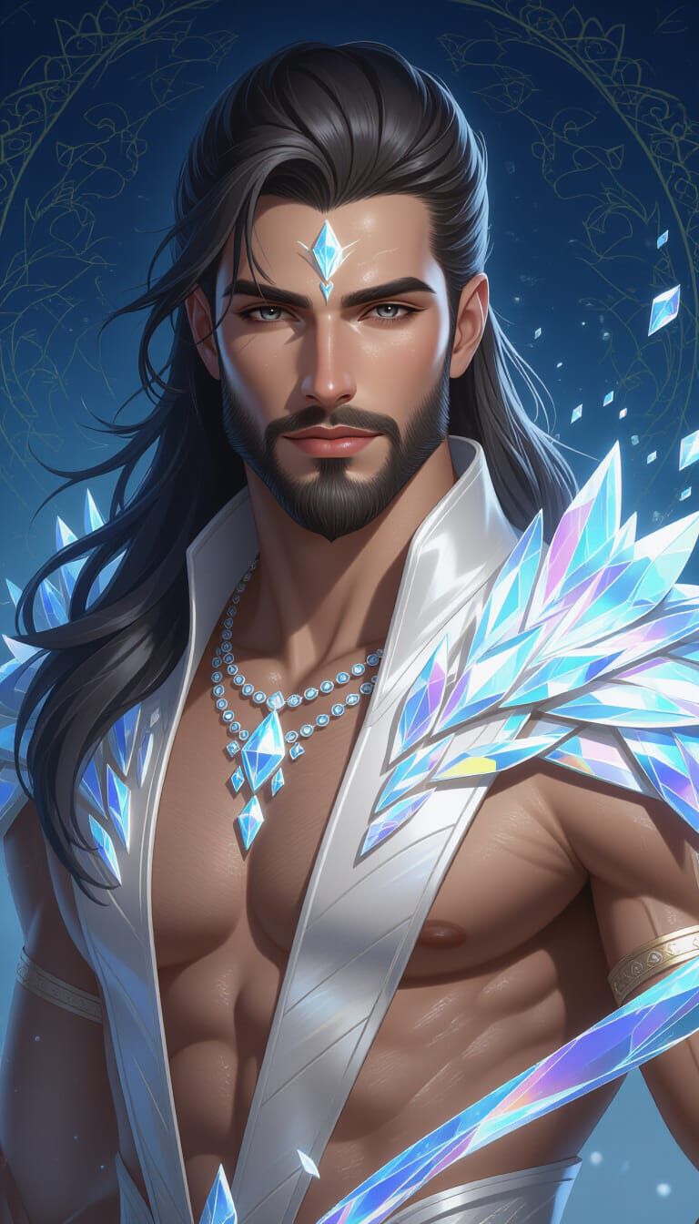 Masculine Celestial Being: Luminous Beauty and Wisdom