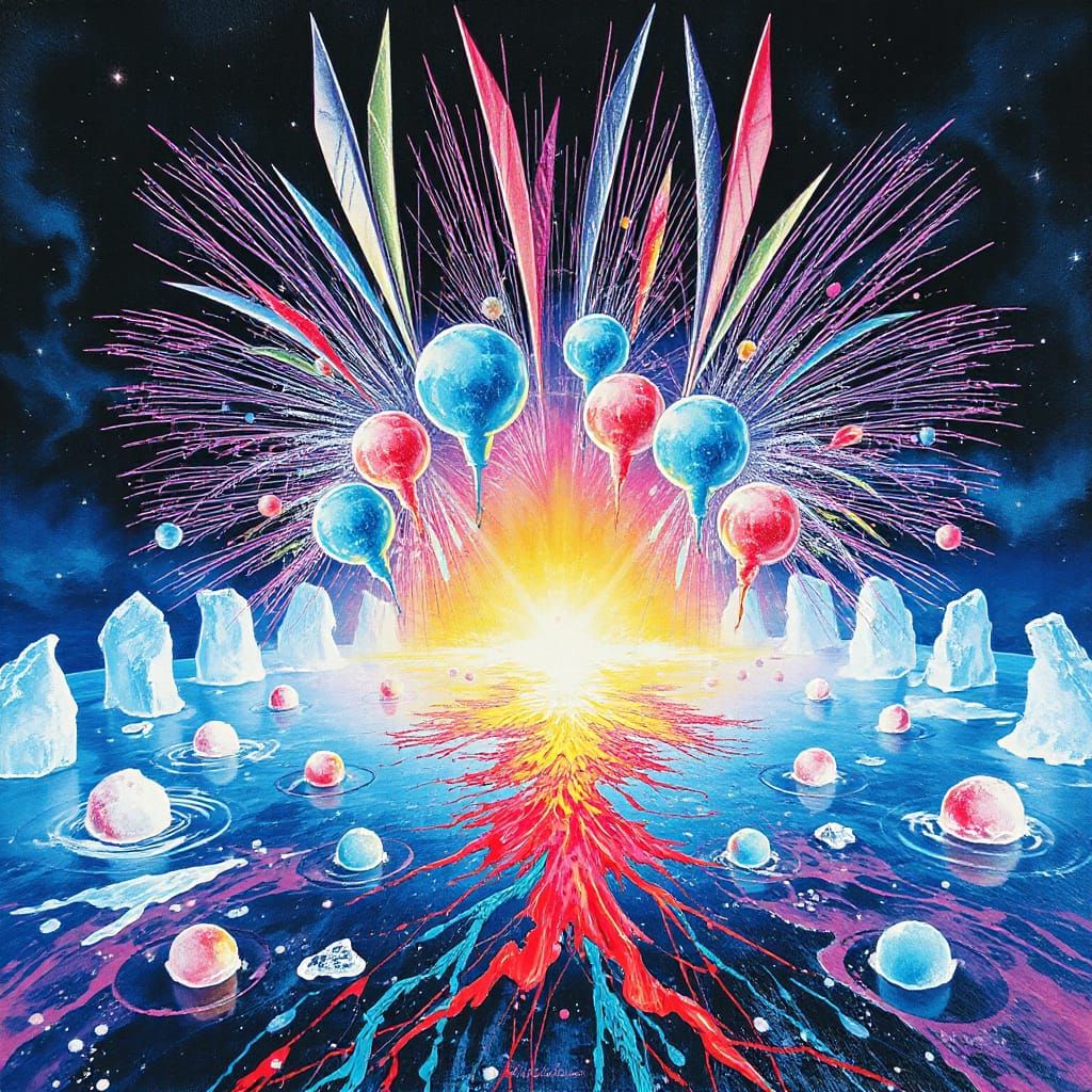 Vibrant Colors Dissolve Entropy in Ecstatic Spectacle