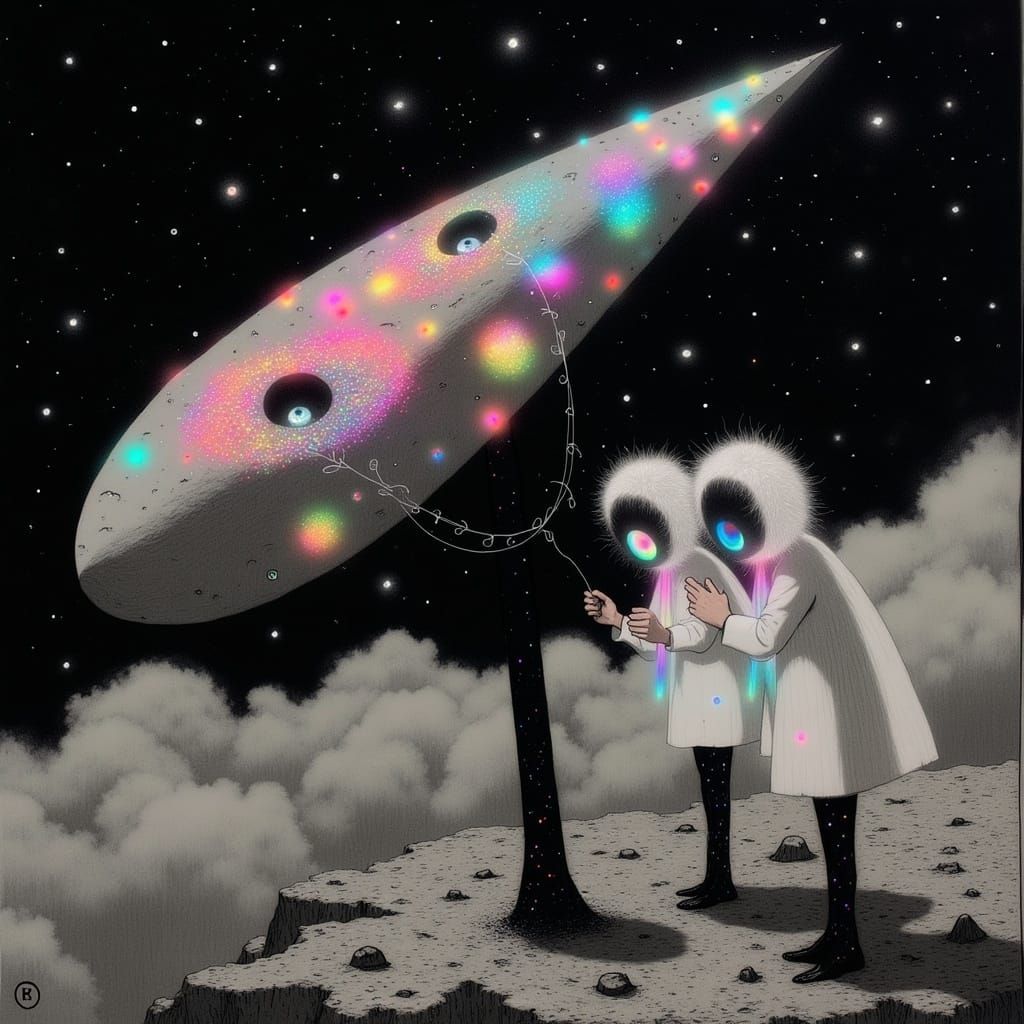 Ethereal Couples Sleepdancing on Luminous Mothership