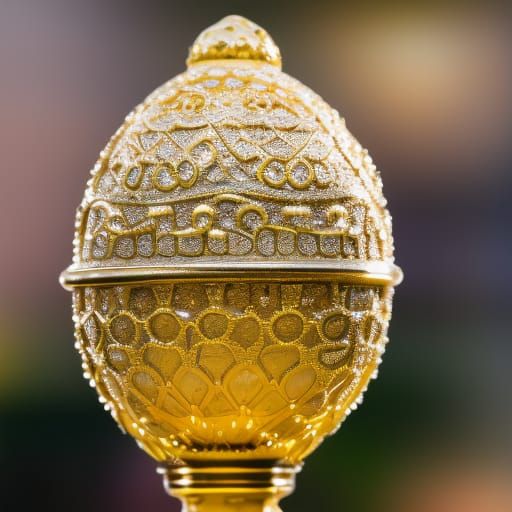 Ornate Faberge Egg in Professional Photography