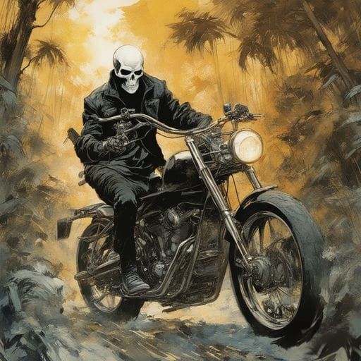 Ghost Rider in Flames