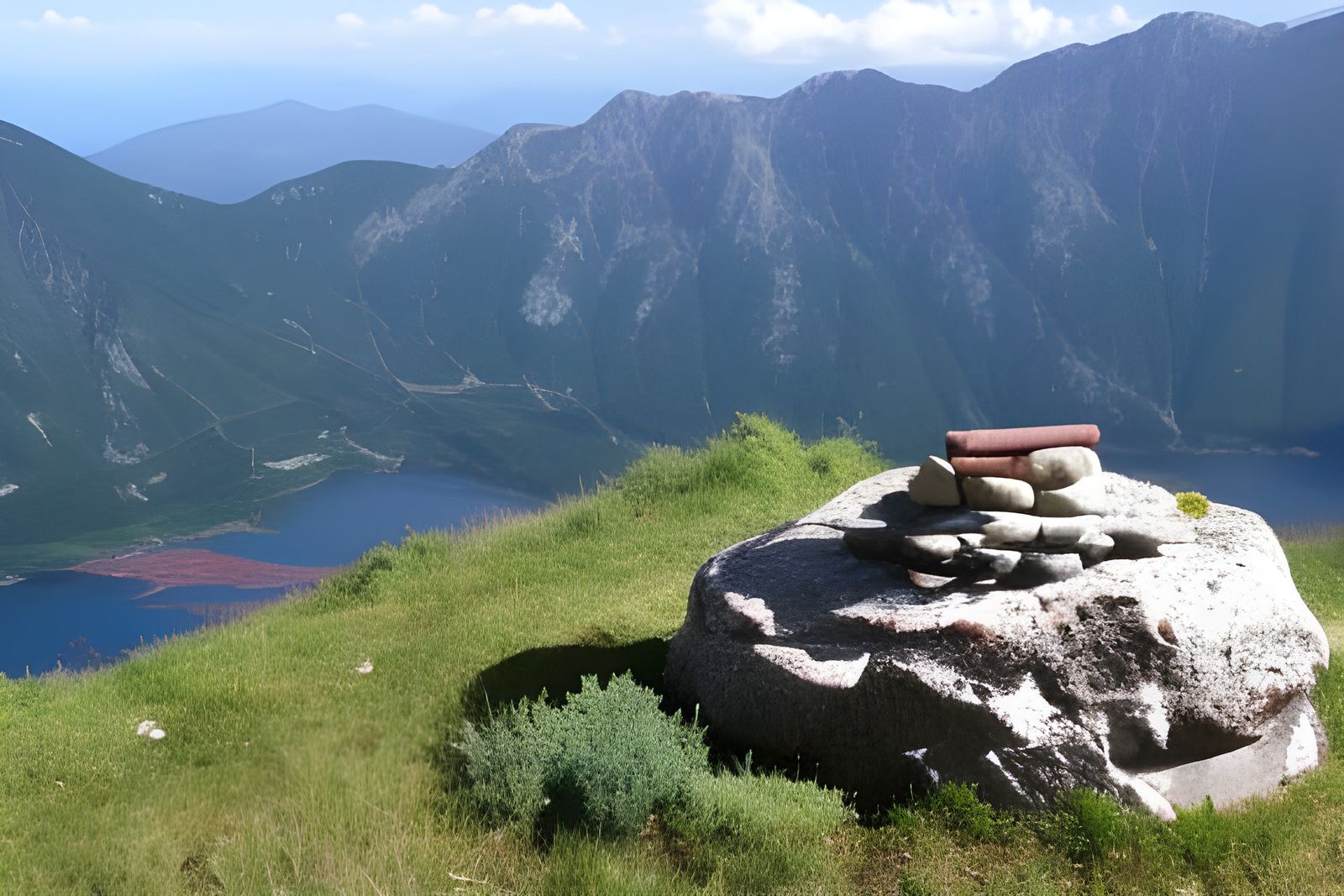 Mountain Cairn Stone Arrangement
