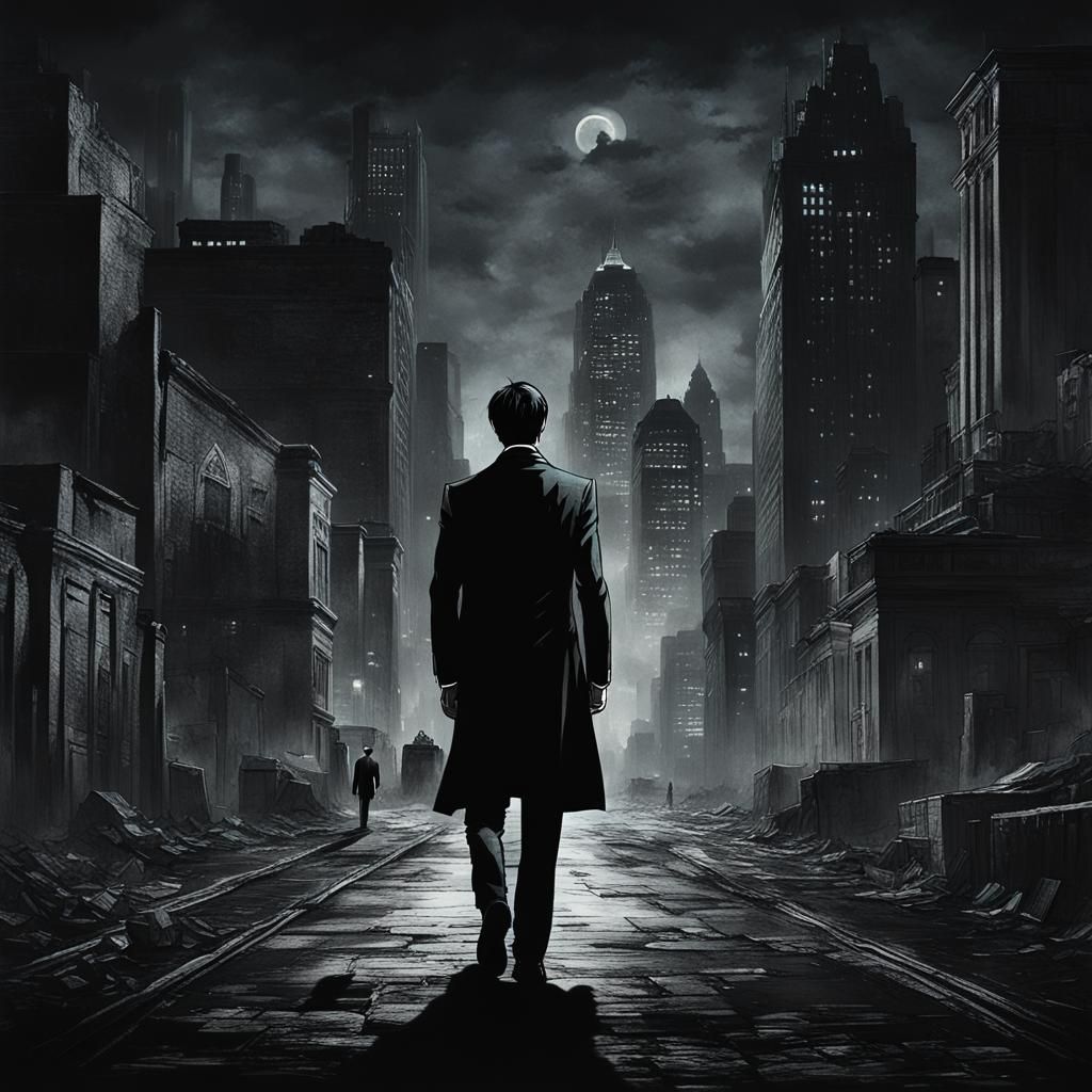 Levi Ackerman in Detroit: A Dark Cinematic Portrait