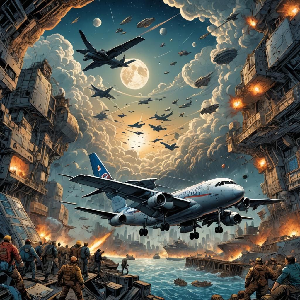 Flight to World's End: Comic Book Art