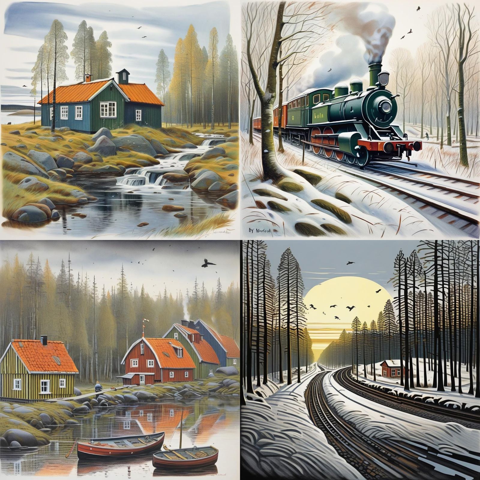 Charming Illustration in Children's Book Style