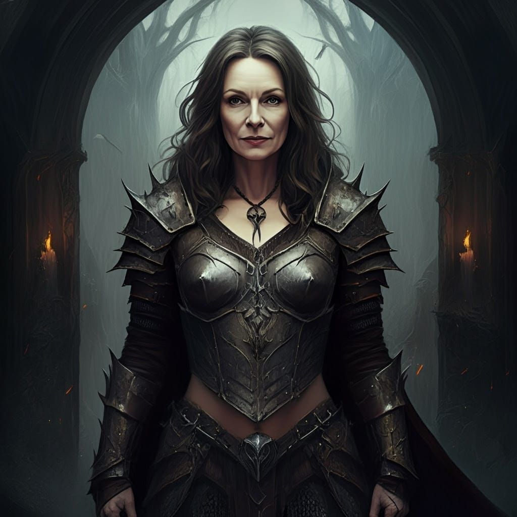 Eerie Grimdark Scene with Soft Textures