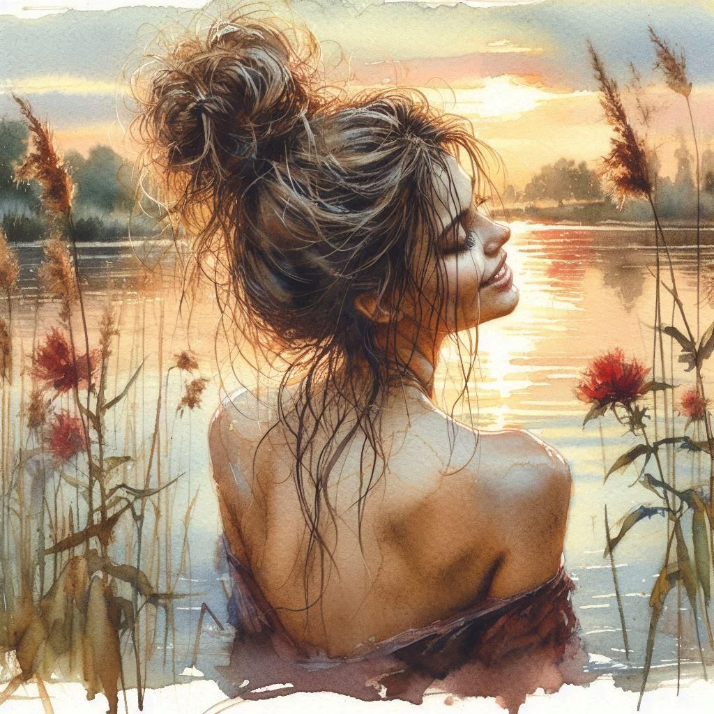 Abstract Digital Rendering of Water Features