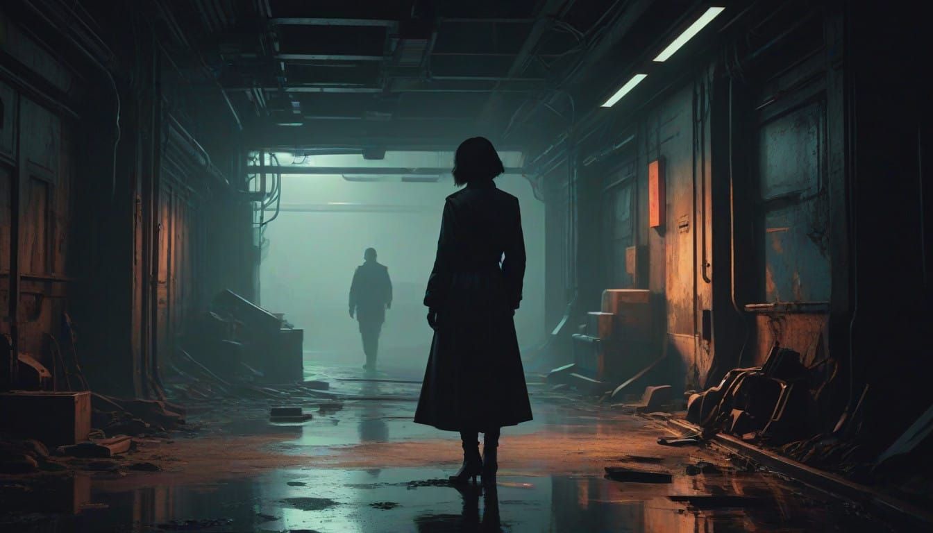 Shadows of Deceit in Gritty Futuristic Hush