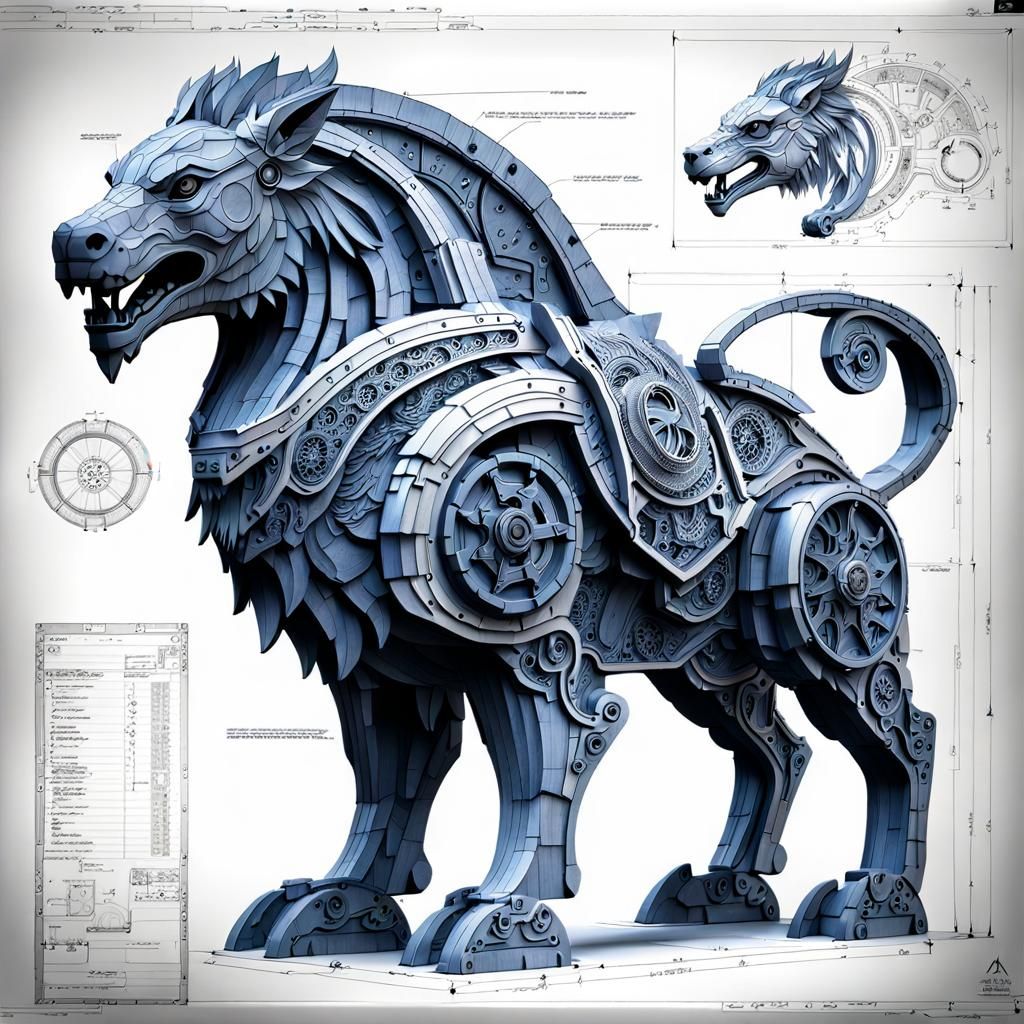 Detailed AutoCAD Blueprints for Wooden Automata