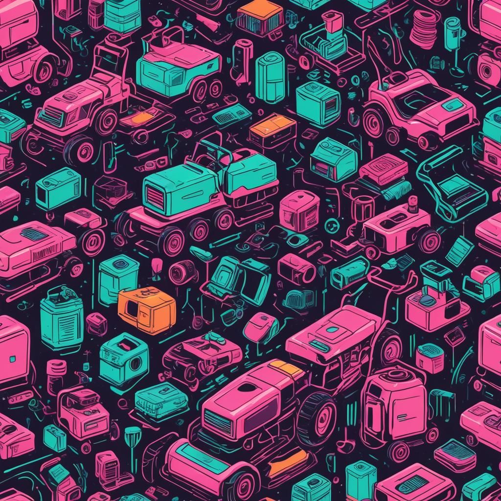 The Three Stooges Fix Lawnmower: Synthwave Retro