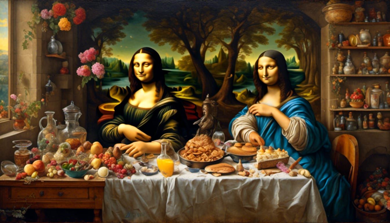 🎨Mona Lisa and her sister, Mandy Lisa🎨