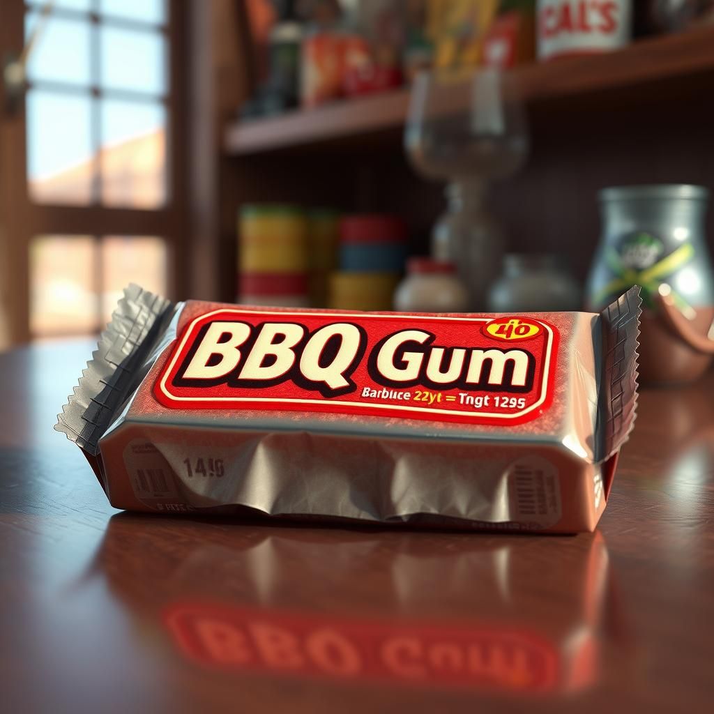 BBQ Gum Pack: Maximalist Digital Illustration