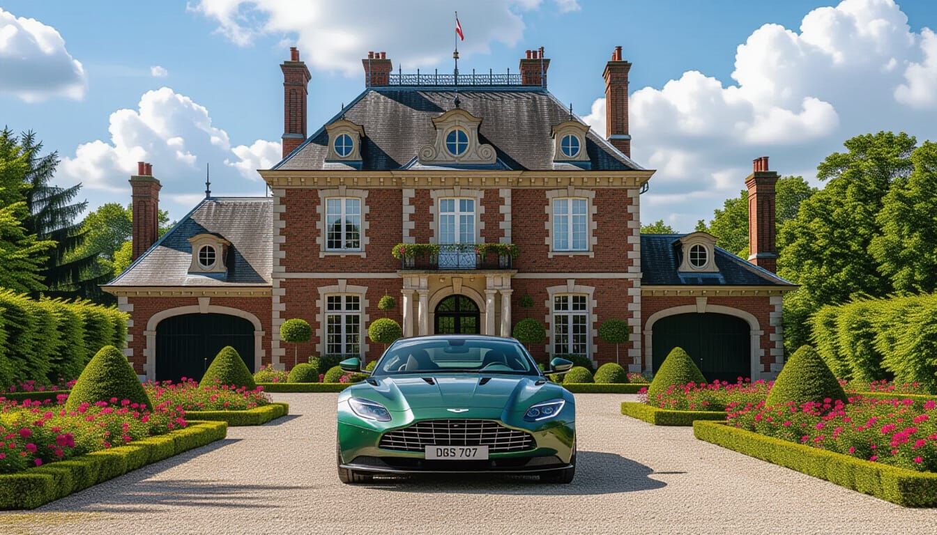 Victorian Chateau With Aston Martin DBX 707
