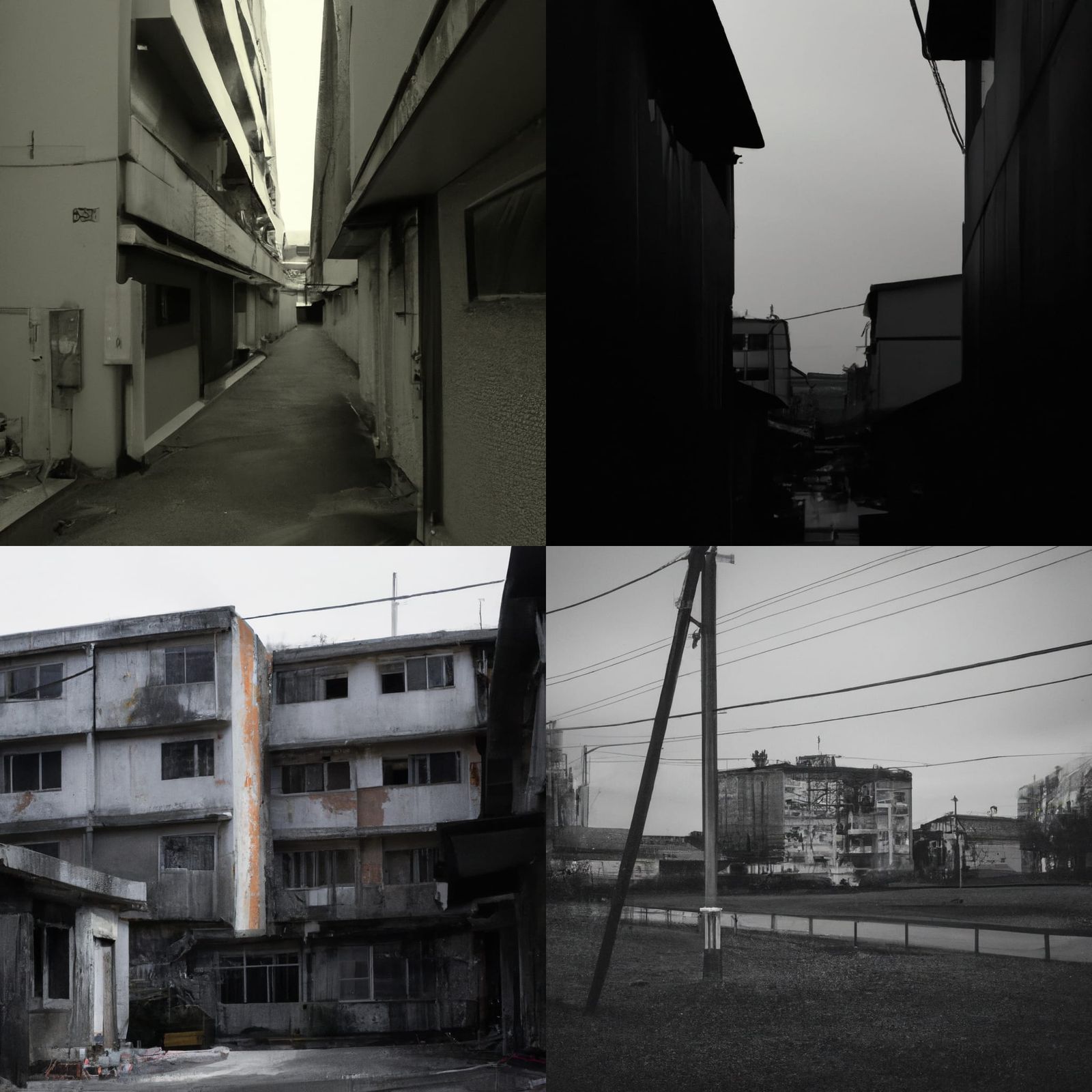 Eerie Empty Town: A Liminal Nostalgic Void