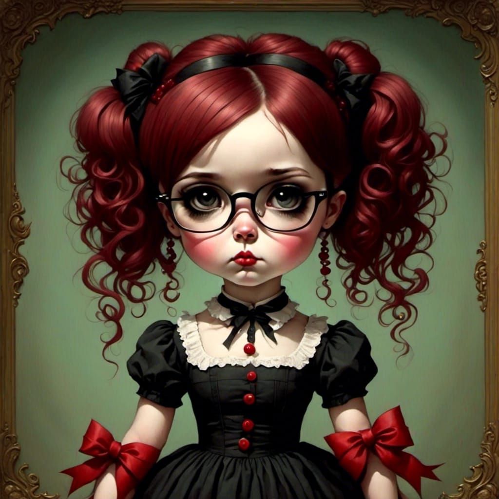 Little Match Girl in Mark Ryden Style