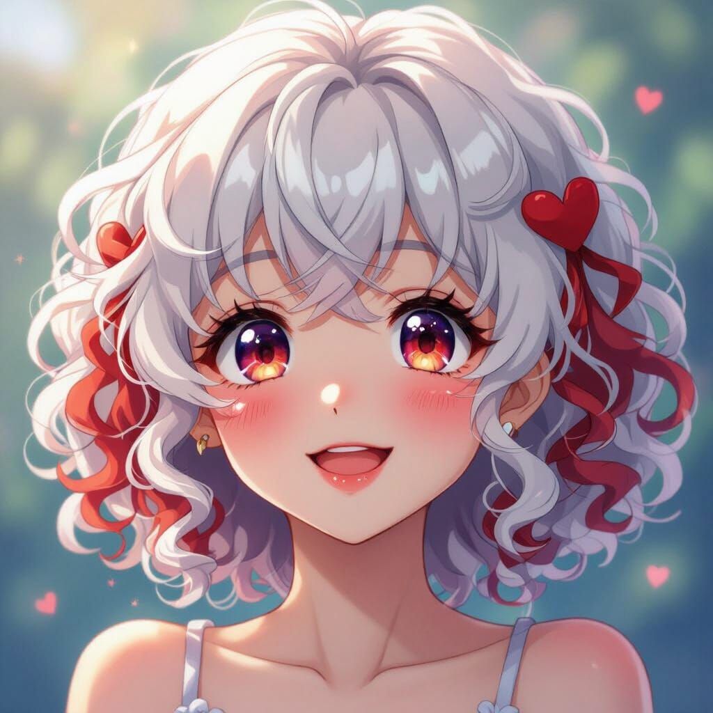 Anime Character With Heart Eyes In Love