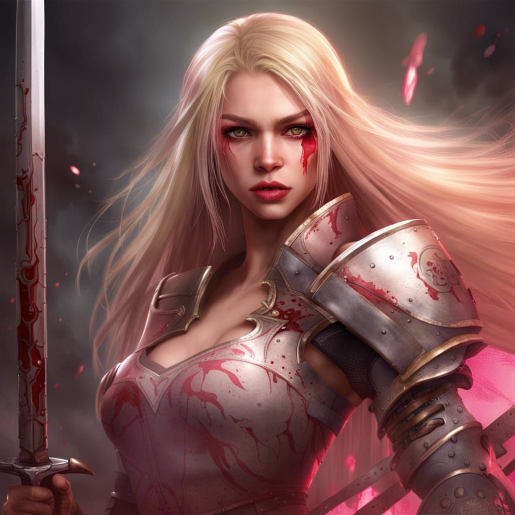 Photorealistic Princess Warrior with Scars