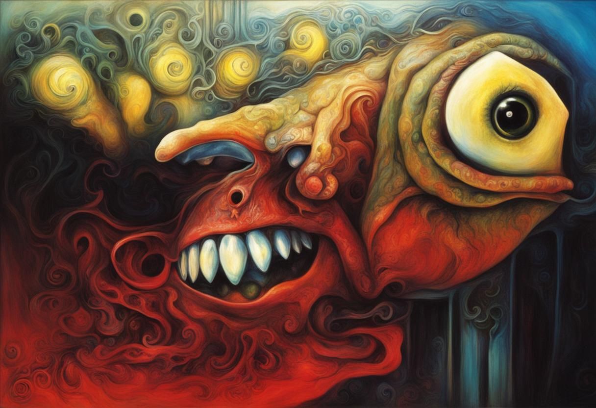 Giger and Burton: Hyperdetailed Psychedelic Art