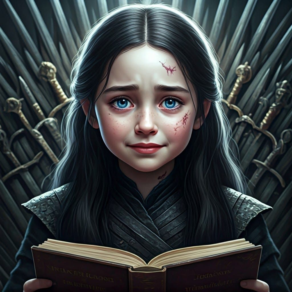 Little Girl in Regal Splendor