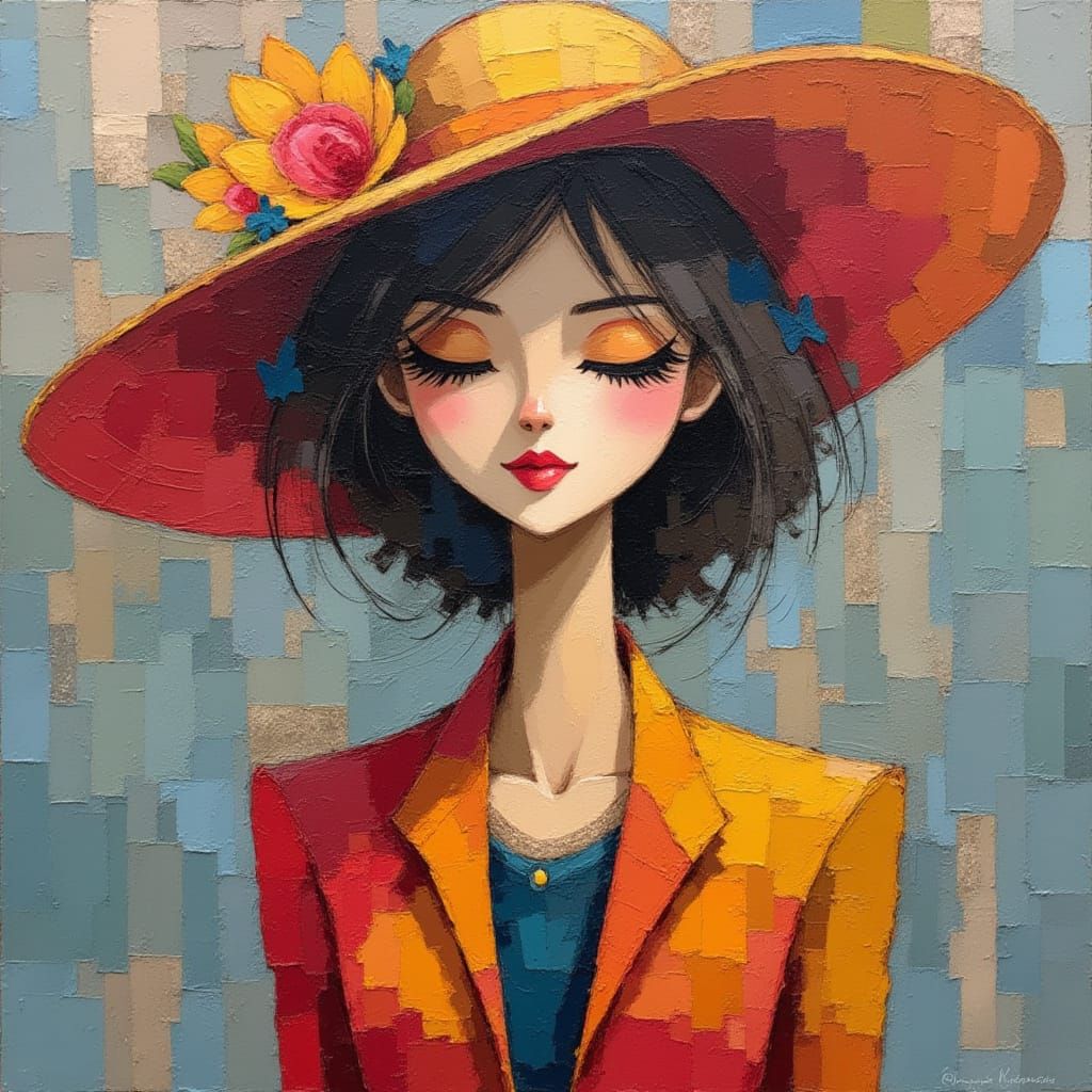 Emotional Flower Seller Portrait in London Street