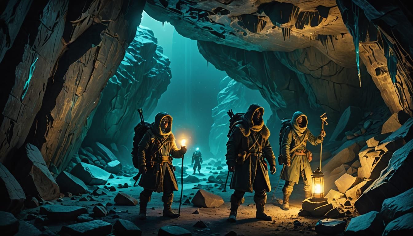 Eskimo Adventurers in Ancient Alien Cave