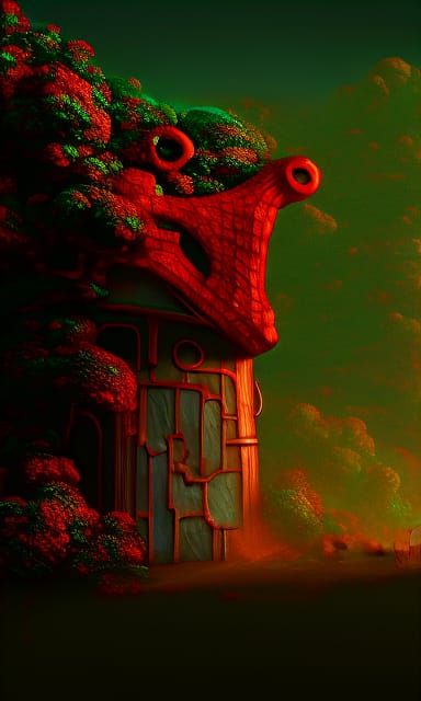 Hyperrealistic Slow Motion Slap in Detailed Matte Painting