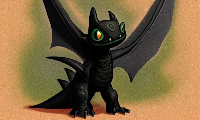 Dark Despair: A Toothless Monster of Shadow