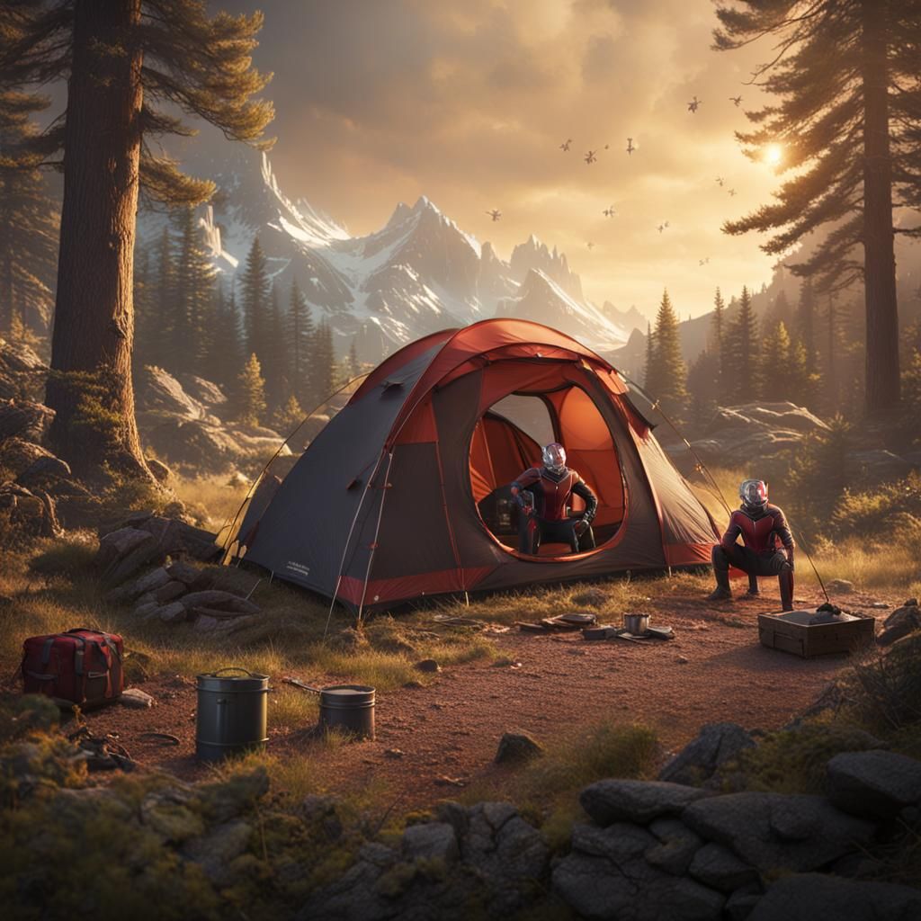 Ant-Man Camping: Detailed Matte Painting