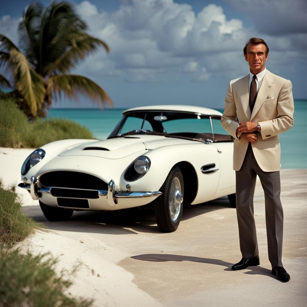 Sean Connery as Young James Bond in the Bahamas