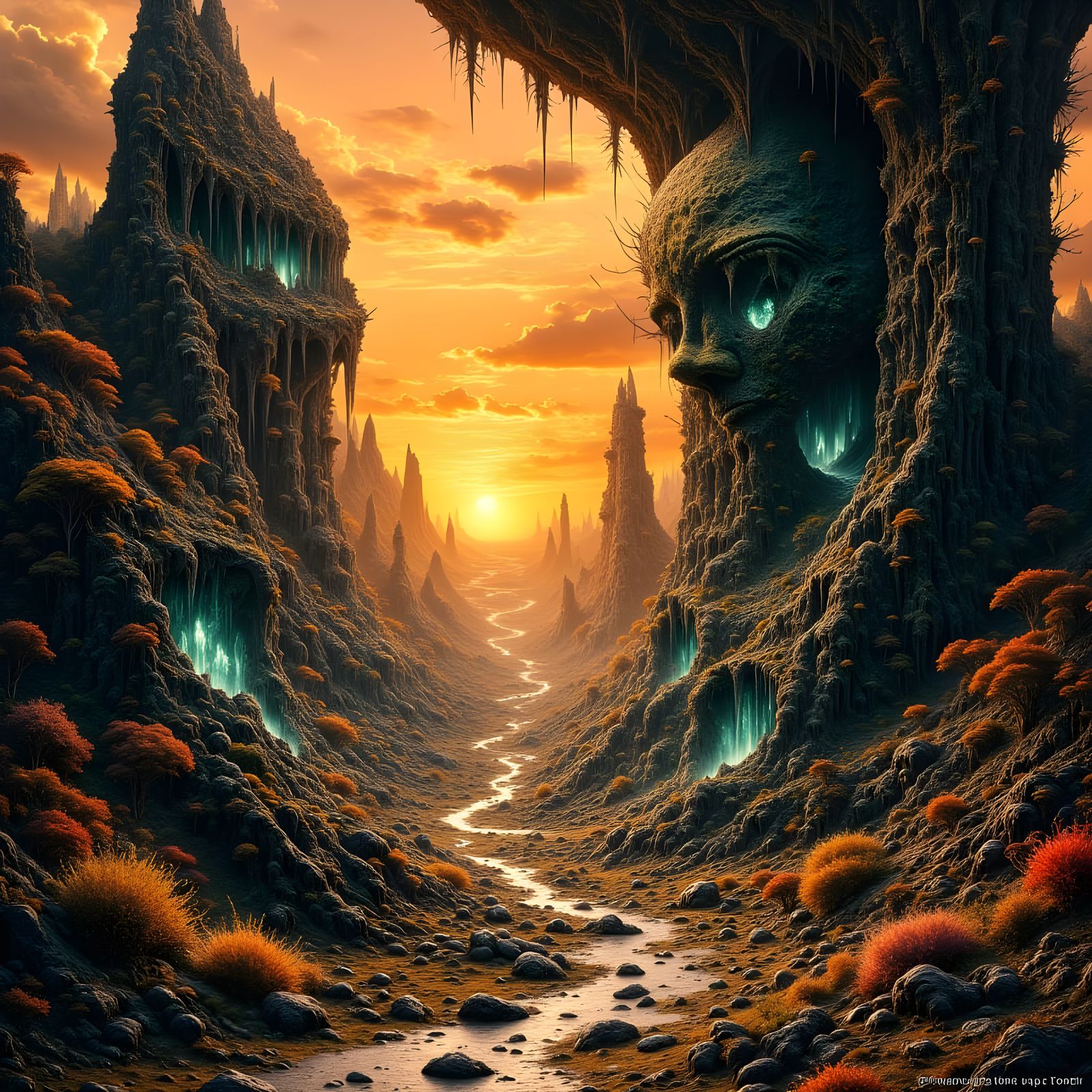 Apocalyptic Landscape in Abstract Reality