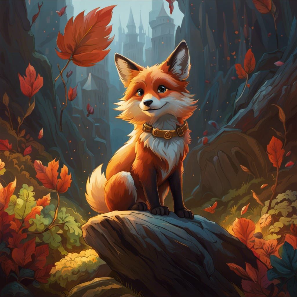 Fox Shopping in Supermarket: Hyperdetailed Concept Art