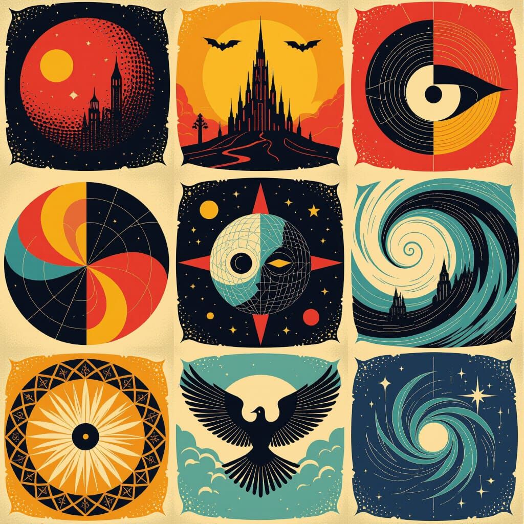 Surreal Horror Landscape in Eng and Freas Style