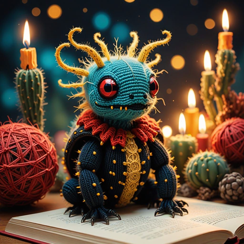 Mystical Christmas Whimsy in Psychedelic Surrealism