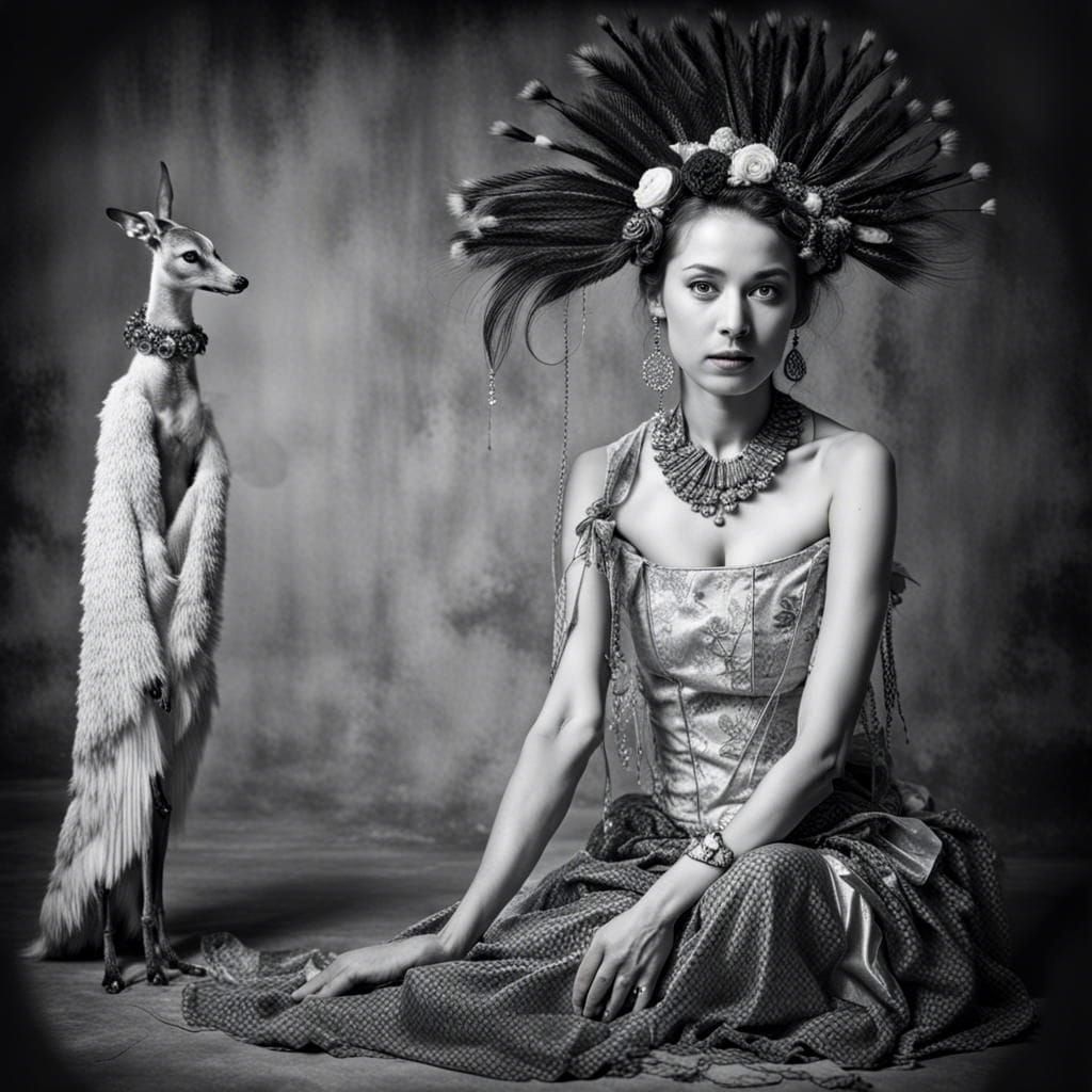 Surreal Restaurant Scene with Exotic Aliens, Photography