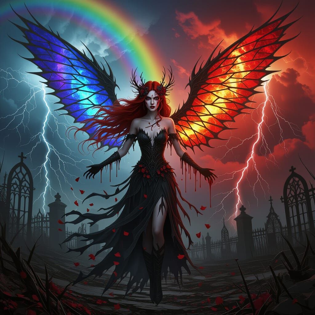 Corrupted Fairy Unleashes Apocalyptic Power in Gothic Wastel...