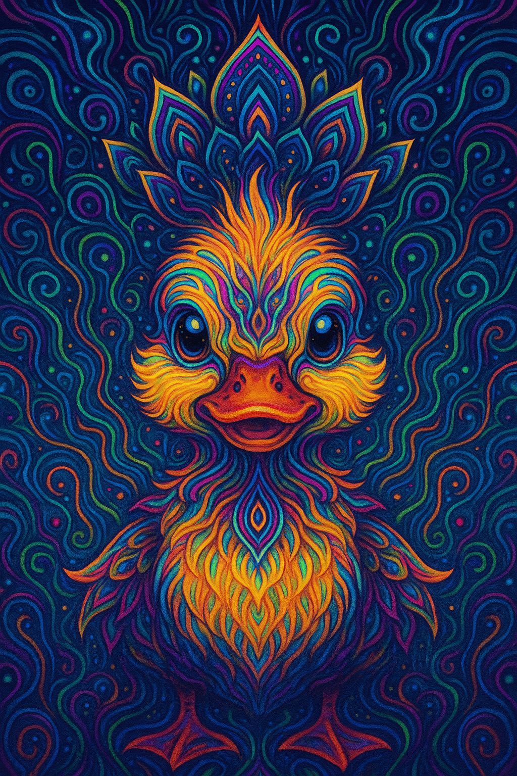 Psytrance Duckling: DMT Symmetrical Art