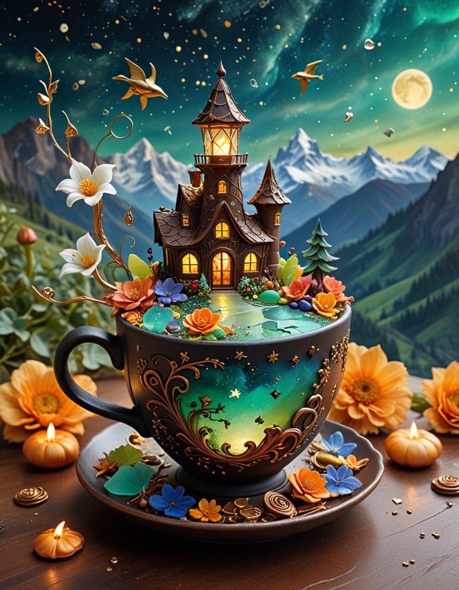 Witchy Sea Glass Sculptures & Chocolate Alps